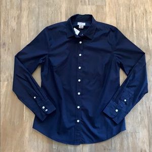 NWT J. Crew Haberdashery Navy Blouse